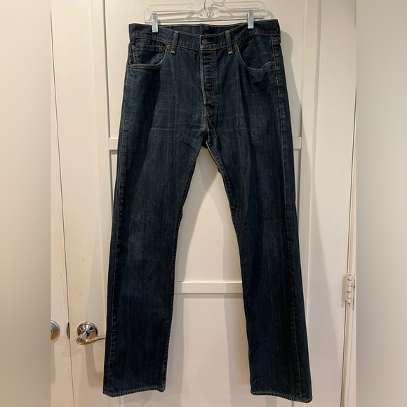 Levi’s 501 Original Fit Button Fly Jeans in Medium Stonewash 34X34 - Picture 3 of 16